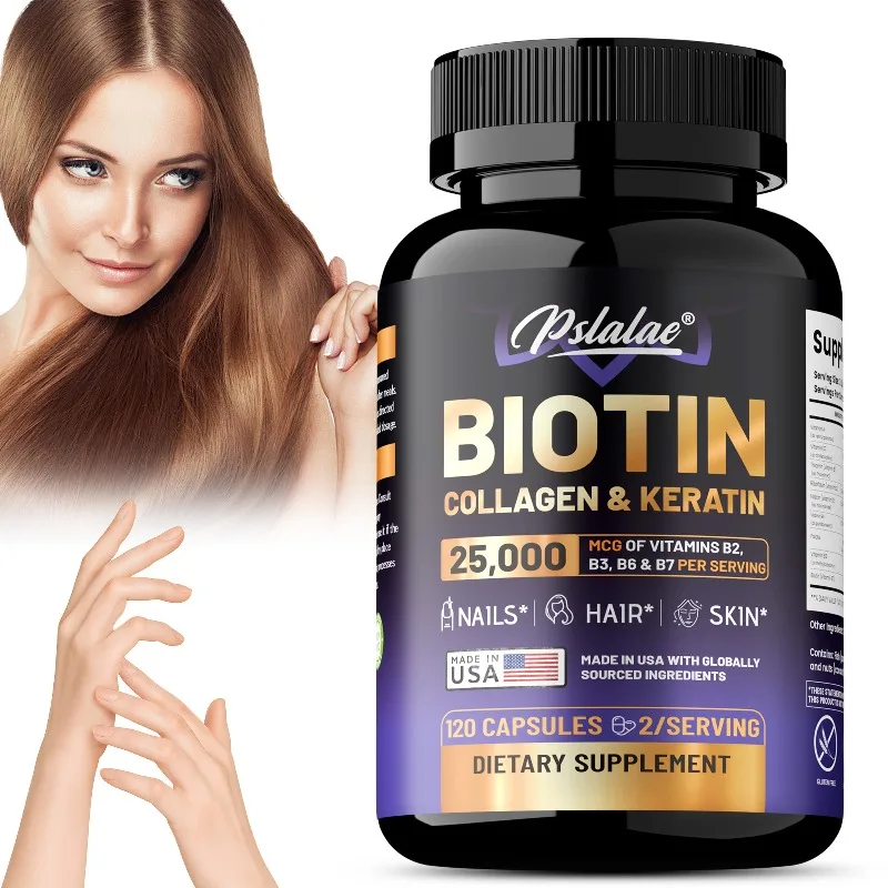Biotin Hair Growth - Biotine Collageen Keratine Supplement - Ondersteunt