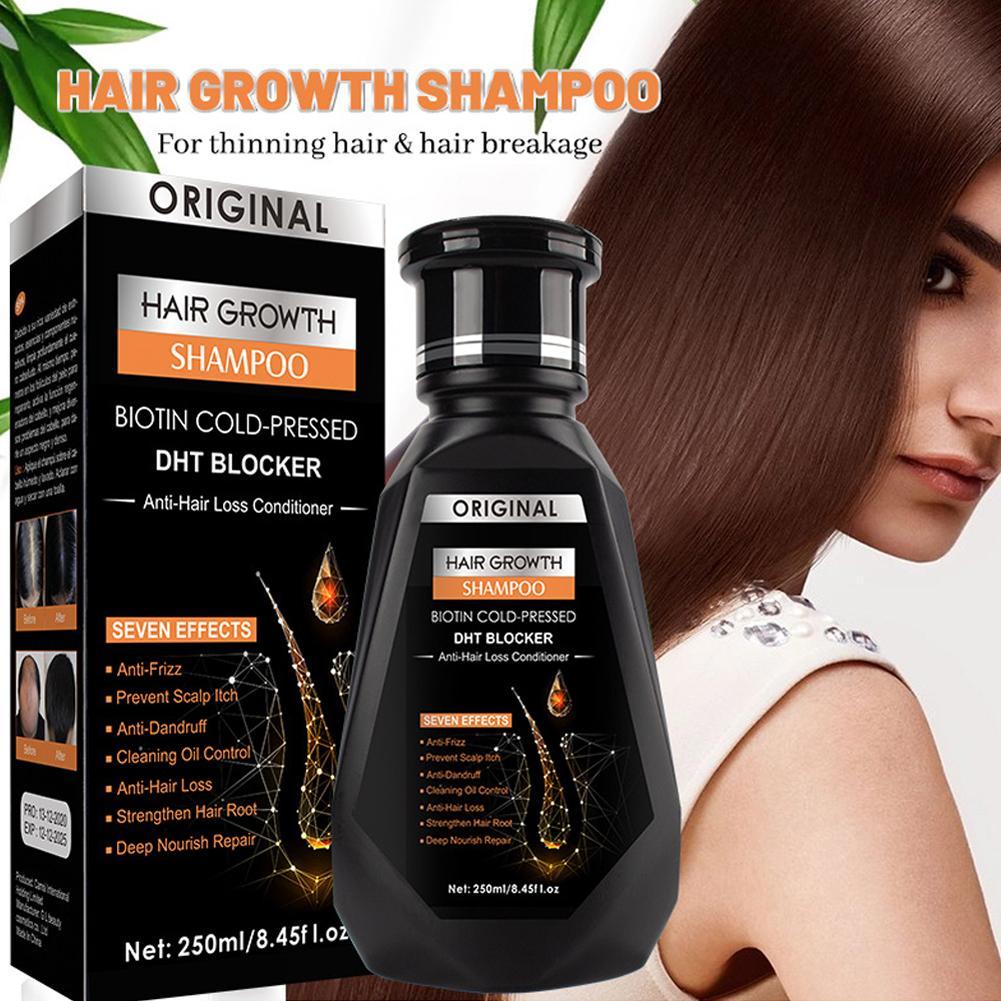 Biotin Hair Growth - 250ML Biotine Shampoo Met Kam Borstel