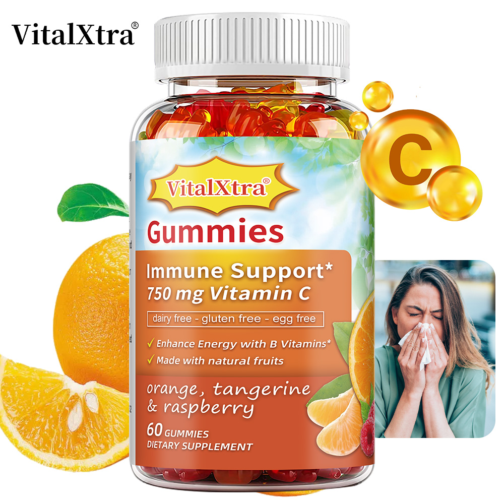 Zinc Supplement 50Mg - Vitamine C-gummies, met Vitamine B6, B12,
