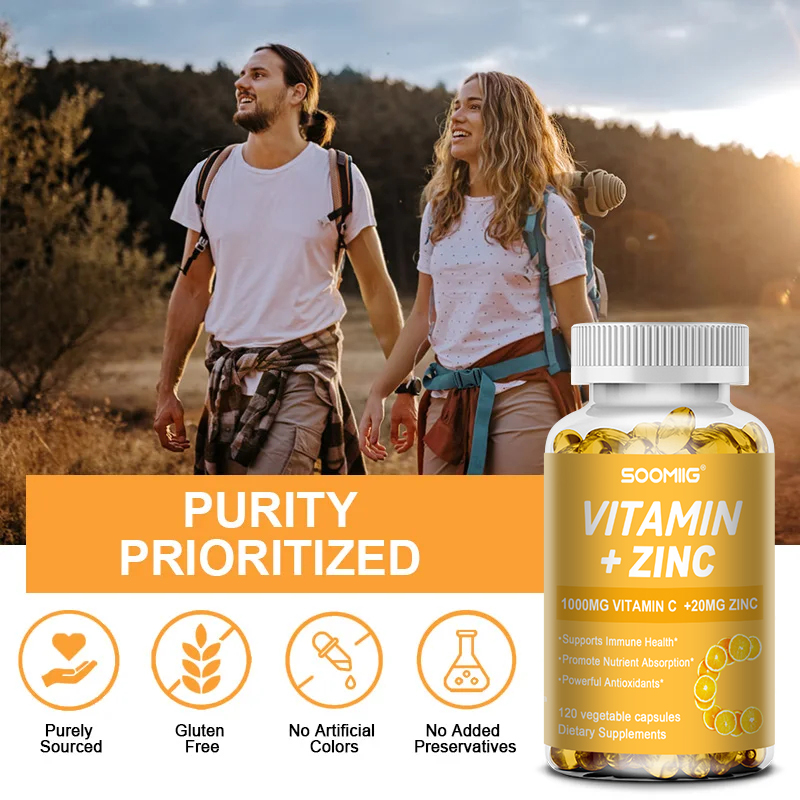 Vitamine C 1000mg + Zink 20mg  - Zinc Supplement 50Mg recensie en prijs