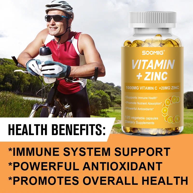 Vitamine C 1000mg + Zink 20mg  - Zinc Supplement 50Mg recensie en prijs
