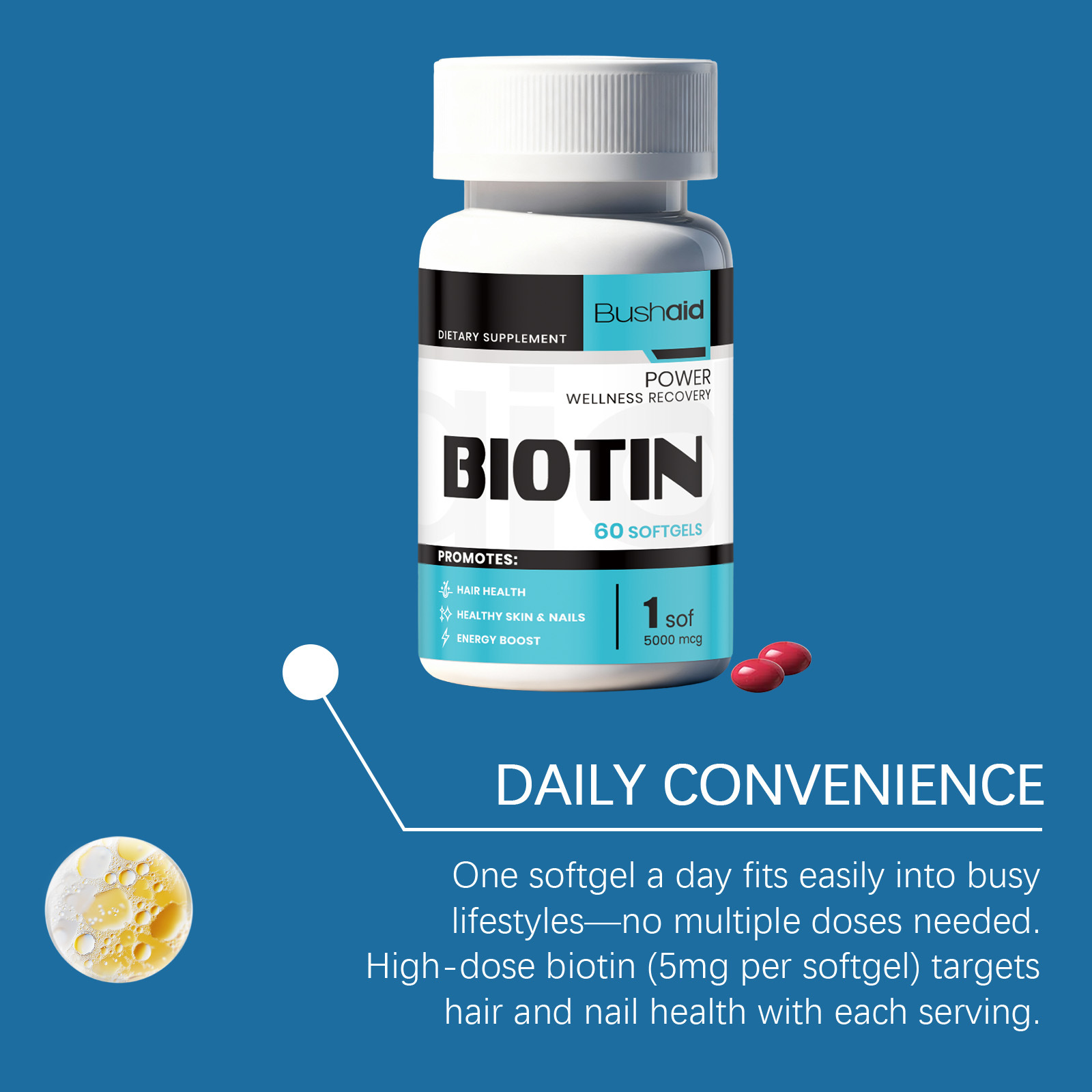 Hoogpotente Biotine Vitamine B - Biotin Hair Growth recensie en prijs